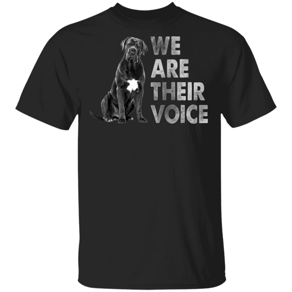 We Are Their Voice Cute Black Pit Bull Black Lives Matter Pride Black Juneteenth Gifts T-Shirt - Macnystore