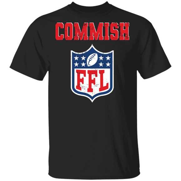 Football Lover Shirt Commish FFL Cool Fantasy Football League Football Team Player Lover Gifts T-Shirt - Macnystore