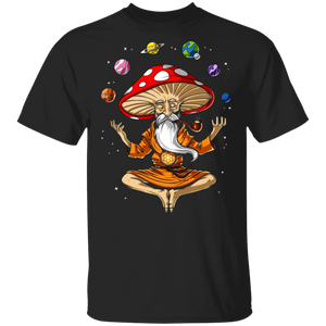 Magic Mushrooms Yoga Matching Yoga Lover Fans Meditation Gifts T-Shirt - Macnystore