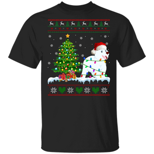 Christmas Polar Bear Shirt Santa Polar Bear Ugly Funny Christmas Sweater Santa Polar Bear Lover X-mas Tree Gifts T-Shirt - Macnystore