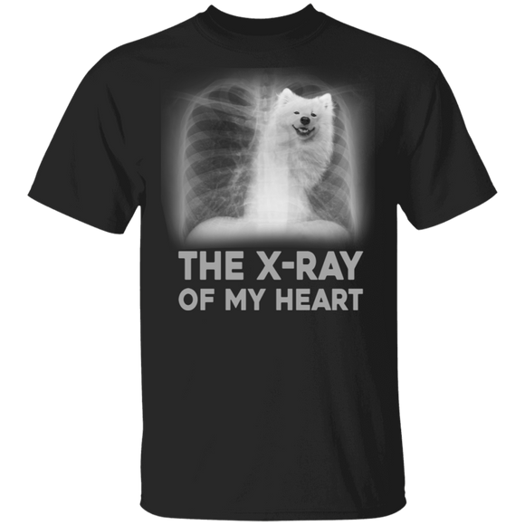 The X-Ray Of My Heart Cool Samoyed On Ribs Bones Matching Samoyed Dog Lover Owner Gifts T-Shirt - Macnystore