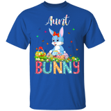 Aunt Bunny Funny Rabbit Bunny Eggs Easter Day Matching Shirt For Family Women Aunt Auntie Gifts Youth T-Shirt - Macnystore