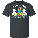 It's Ok To Be Different Cute Hippo Autism Awareness Autistic Children Autism Patient Kids Men Women Hippo Lover Gifts T-Shirt - Macnystore