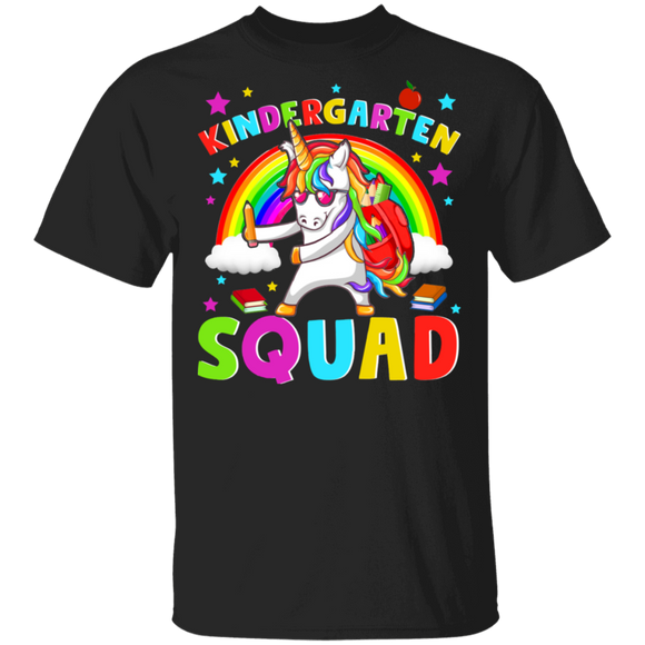 Kìndergarten Squad Flossing Unicorn Back to School T-Shirt - Macnystore