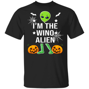 I'm The Wino Alien Wine Lover Matching Halloween Night Gifts T-Shirt - Macnystore