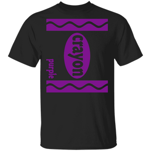 Cool Purple Crayon Matching Student Teacher The First Day Of School Back To School Gifts T-Shirt - Macnystore