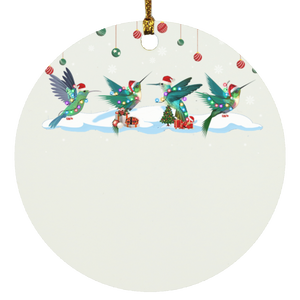 Decorative Hanging Ornaments Hummingbird Christmas Santa Matching Family Group Ornament Xmas - Macnystore