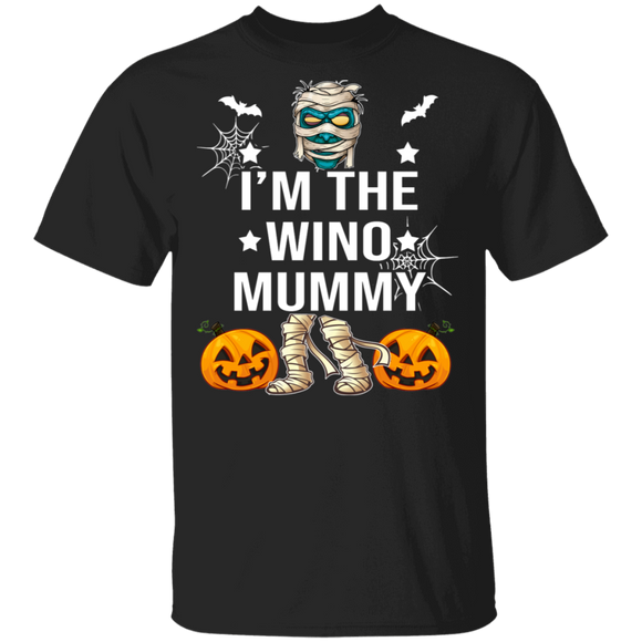 I'm The Wino Mummy Wine Lover Matching Halloween Night Gifts T-Shirt - Macnystore