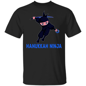 Hanukkah Ninja Lover Shirt Hanukkah Ninja Jewish Funny Hanukkah Ninja Lover Chanukah Matching Family Gifts T-Shirt - Macnystore