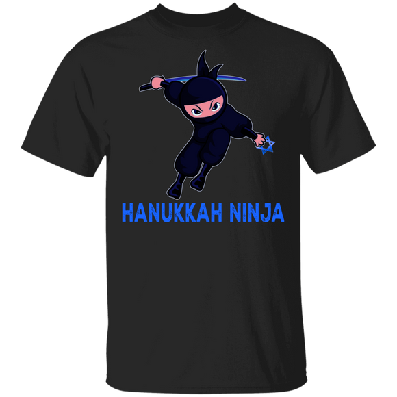 Hanukkah Ninja Lover Shirt Hanukkah Ninja Jewish Funny Hanukkah Ninja Lover Chanukah Matching Family Gifts T-Shirt - Macnystore