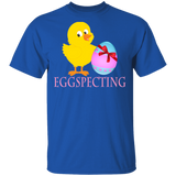 Eggspecting Pregnancy Announcement Chicken Funny Rabbit Bunny Eggs Easter Day Matching Shirt For Women Gifts T-Shirt - Macnystore