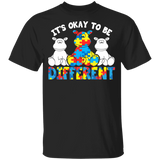 It's Ok To Be Different Cute Hippo Autism Awareness Autistic Children Autism Patient Kids Men Women Hippo Lover Gifts Youth T-Shirt - Macnystore