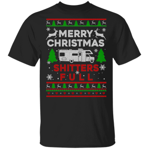 Christmas Movie Shirt Merry Christmas Shitters Full Ugly Funny Christmas Sweater Cousin Eddie Movie Lover X-mas Vacation Gifts T-Shirt - Macnystore