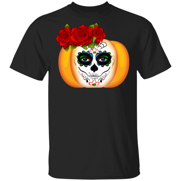 Dia De Los Muertos Shirt Pumpkin Dia De Los Muertos Day Of The Dead Sugar Skull Gifts T-Shirt - Macnystore