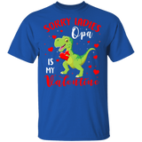 Sorry Ladies Opa Is My Valentine T Rex Lover Kids Matching Shirts For Couples Boys Men Personalized Valentine Gifts T-Shirt - Macnystore
