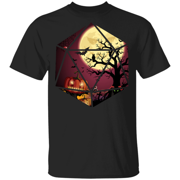 Halloween Gamer Shirt Scary Pumpkin Horror Halloween Dungeons Game Gamer Lover Gifts Halloween T-Shirt - Macnystore