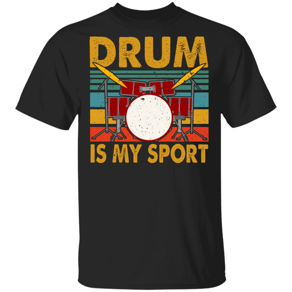 Vintage Retro Drum Is My Sport Drum Player Lover Gifts T-Shirt - Macnystore