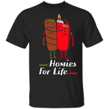 Homies For Life Funny Lighters And Cigar Shirt Matching Cigar Smoking Lover Smoker Gifts T-Shirt - Macnystore