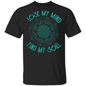 Love My Mind Find My Soul Cool Circle Mushroom Around Mushroom Lover Fans Gifts T-Shirt - Macnystore