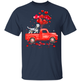 Dalmatian Riding Truck Dalmatian Dog Pet Lover Matching Shirts For Couples Boys Girl Women Personalized Valentine Gifts T-Shirt - Macnystore
