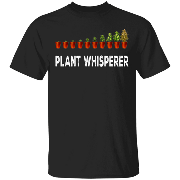 Plant Whisperer Cool Evolution Weed Cannabis Marijuana Matching Smoker Smoking Gifts T-Shirt - Macnystore