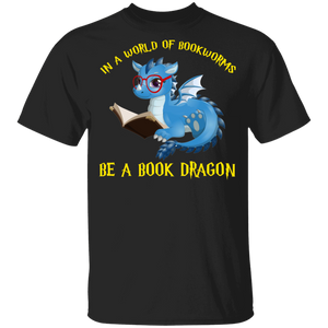 In A World Full Of Bookworms Be A Book Dragon Cute My Patronus Dragon Youth T-Shirt - Macnystore