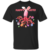 Happy Easter Cute Squid Eggs Hunting Bunny Squid Shirt For Kids Men Women Christian Gifts T-Shirt - Macnystore