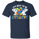 It's Ok To Be Different Cute Elephant Autism Awareness Autistic Children Autism Patient Kids Men Women Elephant Lover Gifts T-Shirt - Macnystore