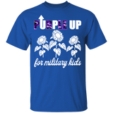 Purple Up For Military Kids Funny Military Child Month Children Men Women Sunflower Lover Gifts Youth T-Shirt - Macnystore