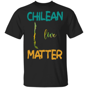 Funny Chilean Lives Matter Hispanic Heritage Chile Map T-Shirt - Macnystore