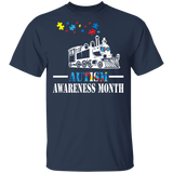 Train Puzzle Pieces Train Lover Cute Autism Awareness Month Autistic Children Autism Patient Kids Men Women Gifts T-Shirt - Macnystore