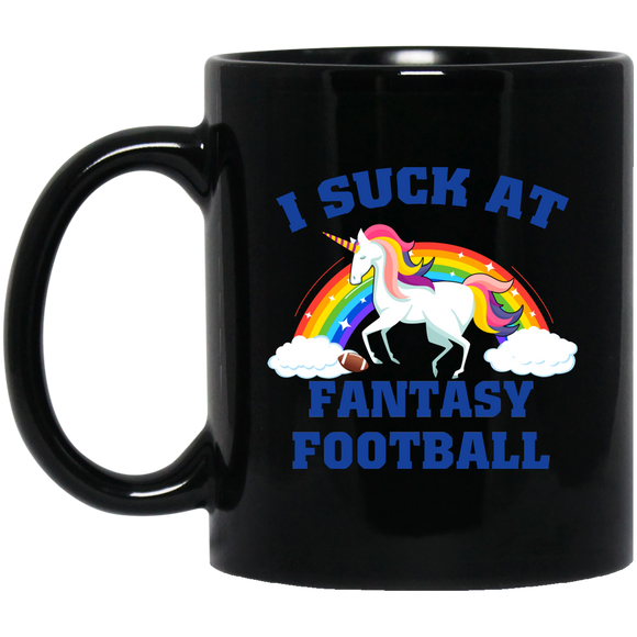 I Suck At Fantasy Football Funny Magical Unicorn Mug - Macnystore