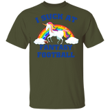 I Suck At Fantasy Football Funny Magical Unicorn T-Shirt - Macnystore