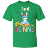 Aunt Bunny Funny Rabbit Bunny Eggs Easter Day Matching Shirt For Family Women Aunt Auntie Gifts Youth T-Shirt - Macnystore