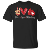 Cute Peace Love Phlebotomy Shirt Matching Phlebotomy Nurse Doctor Medical Gifts T-Shirt - Macnystore