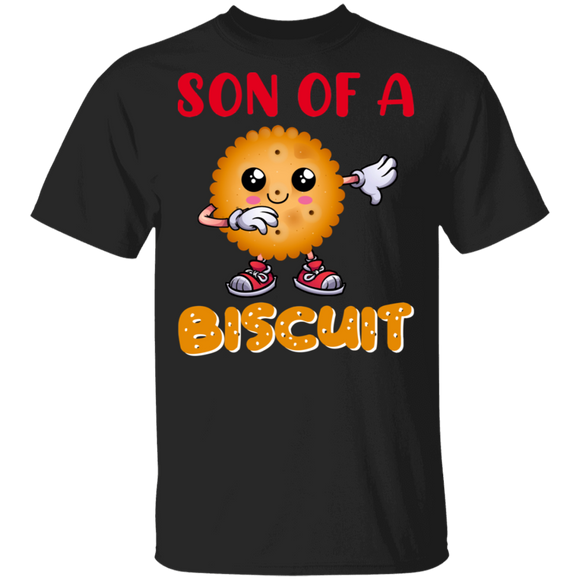 Biscuit Lover Shirt Son Of A Biscuit Funny Cartoon Biscuit Dabbing Lover Gifts T-Shirt - Macnystore