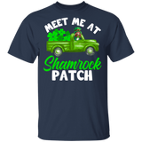 Meet Me At Shamrock Patch Leprechaun Truck Green Shamrock Irish Funny Mens Womens St Patrick's Day Gifts T-Shirt - Macnystore