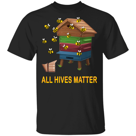 All Hives Matter Cool Beekeeper Apiarist Bee Master Bee Owner Lover Gifts T-Shirt - Macnystore