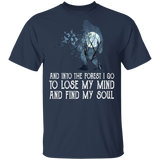 And Into The Forest I Go To Lost My Mind And Find My Soul Funny Butterflies Gorilla Moon Shirt Matching Men Women Gifts T-Shirt - Macnystore
