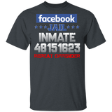 Funny Facebook Jail Inmate Repeat Offender Gag T-Shirt - Macnystore