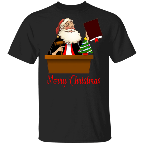 Christmas Lawyer Shirt Merry Christmas Funny Christmas Santa Lawyer Lover X-mas Tree  Gifts T-Shirt - Macnystore