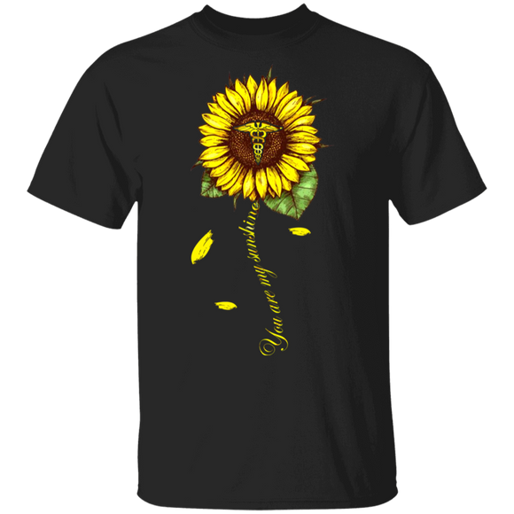 You Are My Sunshine Cute Medical Symbol In Sunflower Shirt Matching Nurse Doctor Medical Gifts T-Shirt - Macnystore