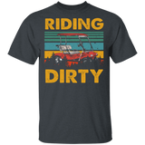 Vintage Retro Riding Dirty Funny Golf Cart Shirt Matching Golf Lover Player Fans Gifts T-Shirt - Macnystore