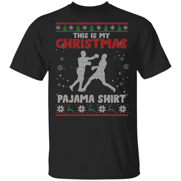 Christmas Boxing Sweater Funny This Is My Christmas Pajama Shirt X-mas Boxing Lover Gifts Christmas T-Shirt - Macnystore