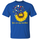 You Are My Sunshine Cute Books Sunflower Shirt Matching Book Lovers Fans Nerd Reader Librarian Gifts T-Shirt - Macnystore