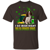 I So Irish Right English Springer Spaniel Dog Lover St. Patrick's Day Gifts T-Shirt - Macnystore