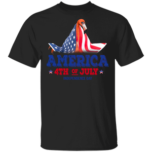 America 4th Of July Independence Day Cool American Flag Flamingo Shirt Matching Flamingo Lover Fans US Independence Day Gifts T-Shirt - Macnystore