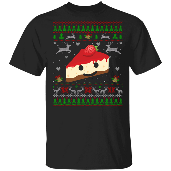 Christmas Cheesecake Shirt Emoji Christmas Cheesecake  X-mas Kawaii Lover Sweater Gifts T-Shirt - Macnystore