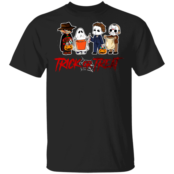 Horror Halloween Trick or Treat Characters Film Halloween T-Shirt - Macnystore