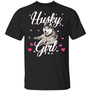 Husky Girl Women Puppy Mom Dog Mama Lover T-Shirt - Macnystore